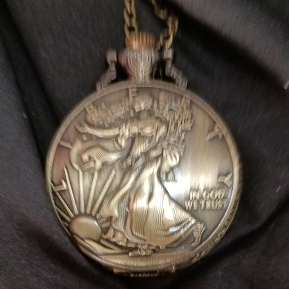 Vintage Style Bronze Pocket Watch